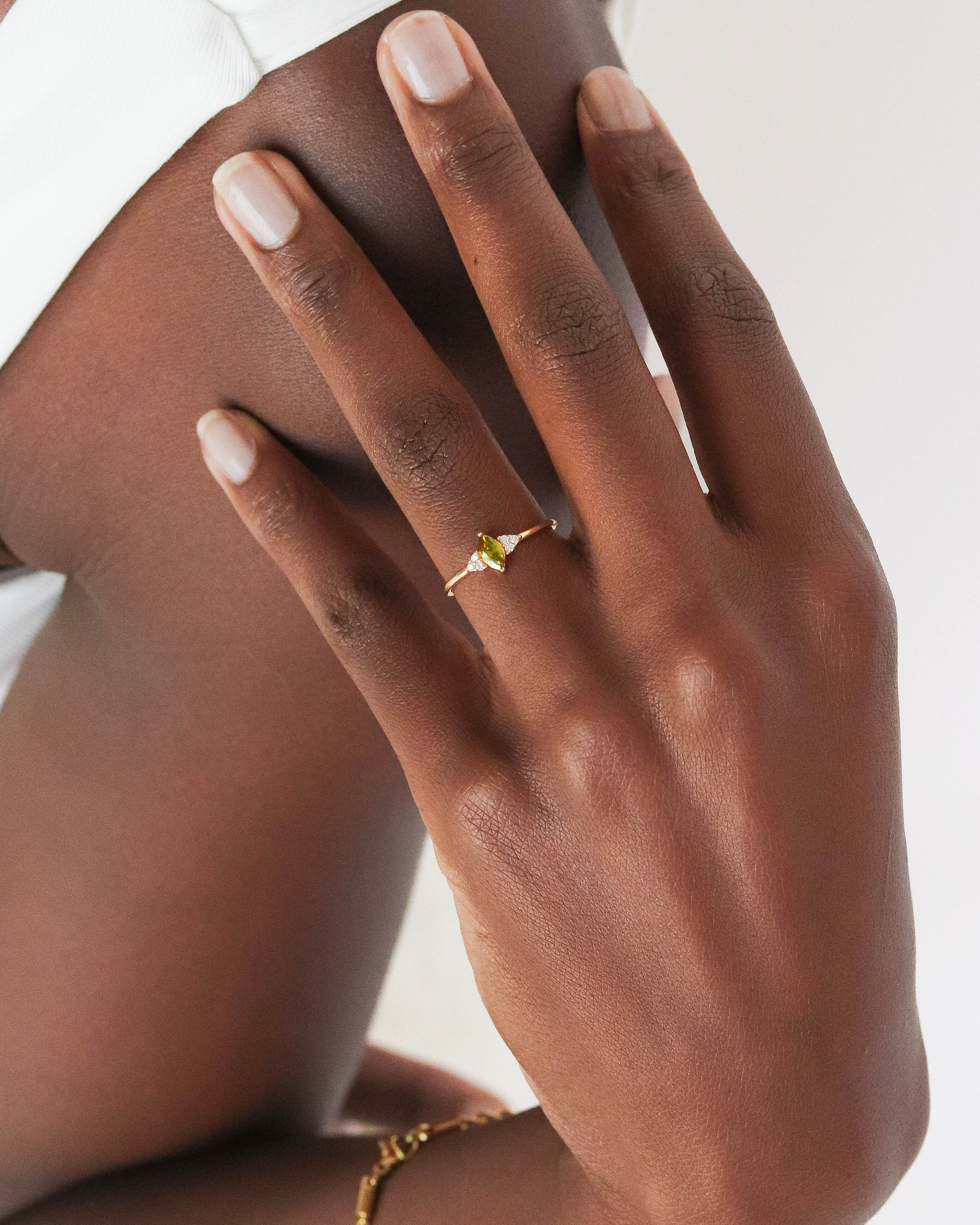 18K Vermeil Olive Ariana Ring