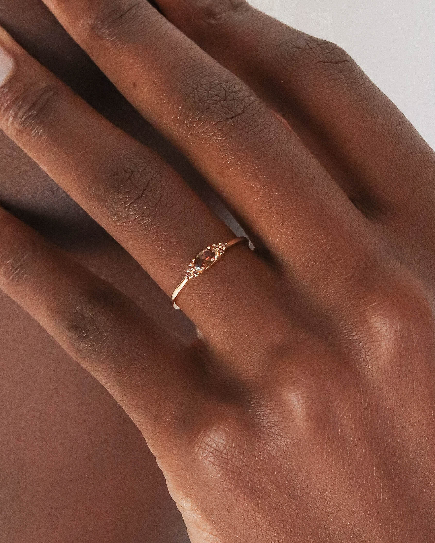 18K Vermeil Brown Adeline Ring
