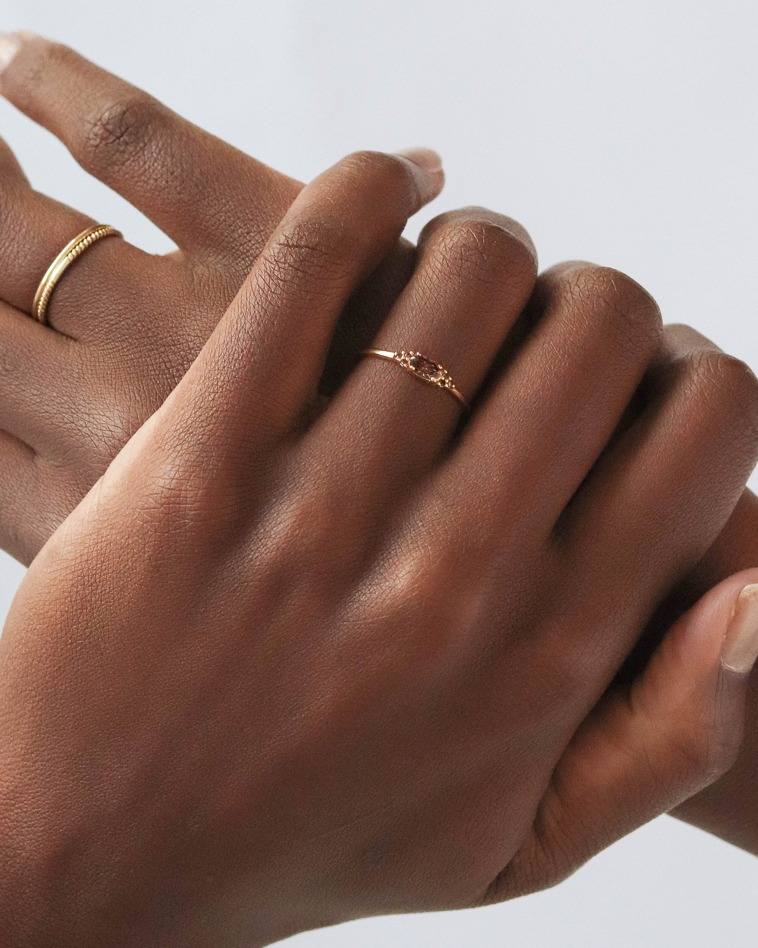 18K Vermeil Brown Adeline Ring