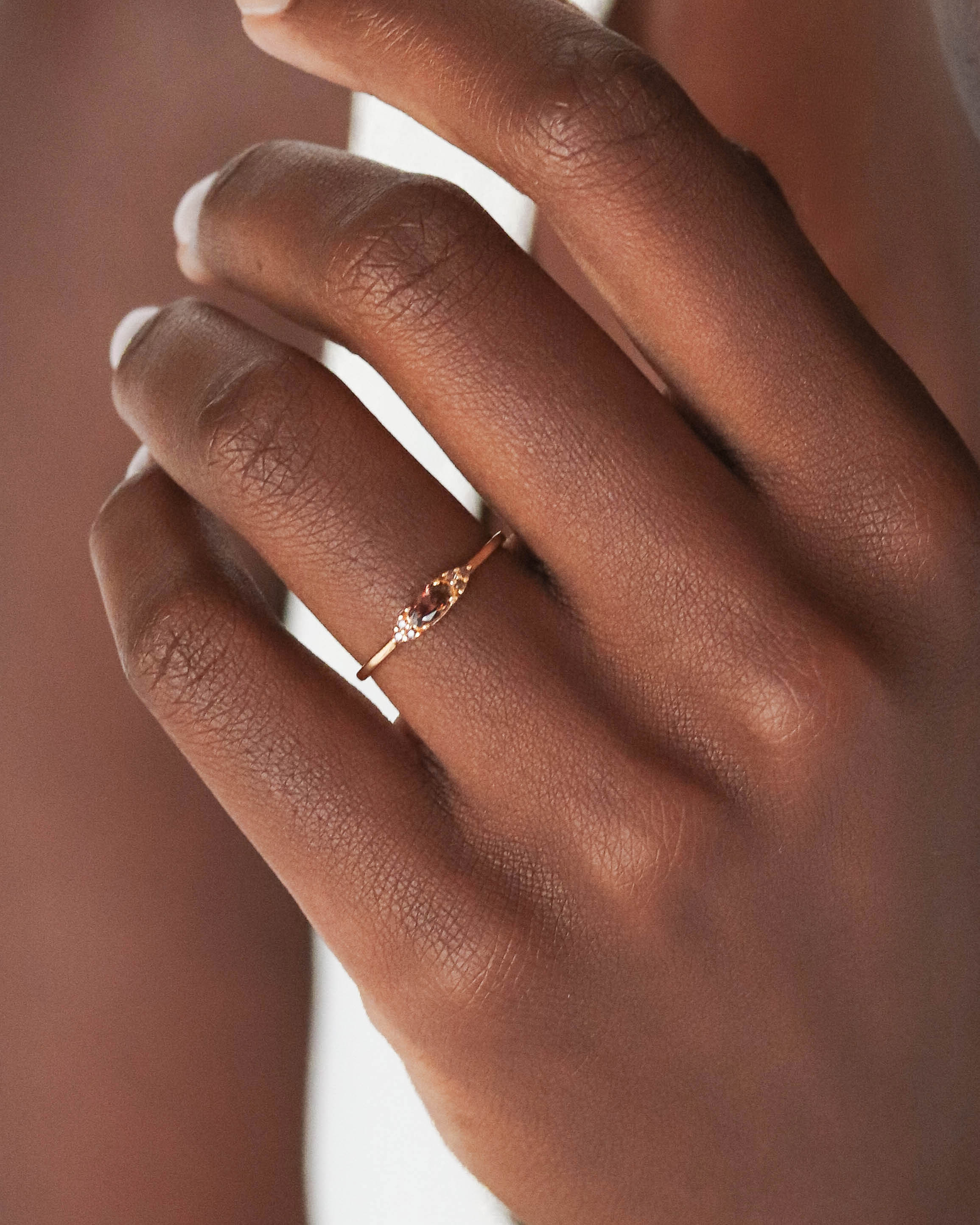 18K Vermeil Brown Adeline Ring