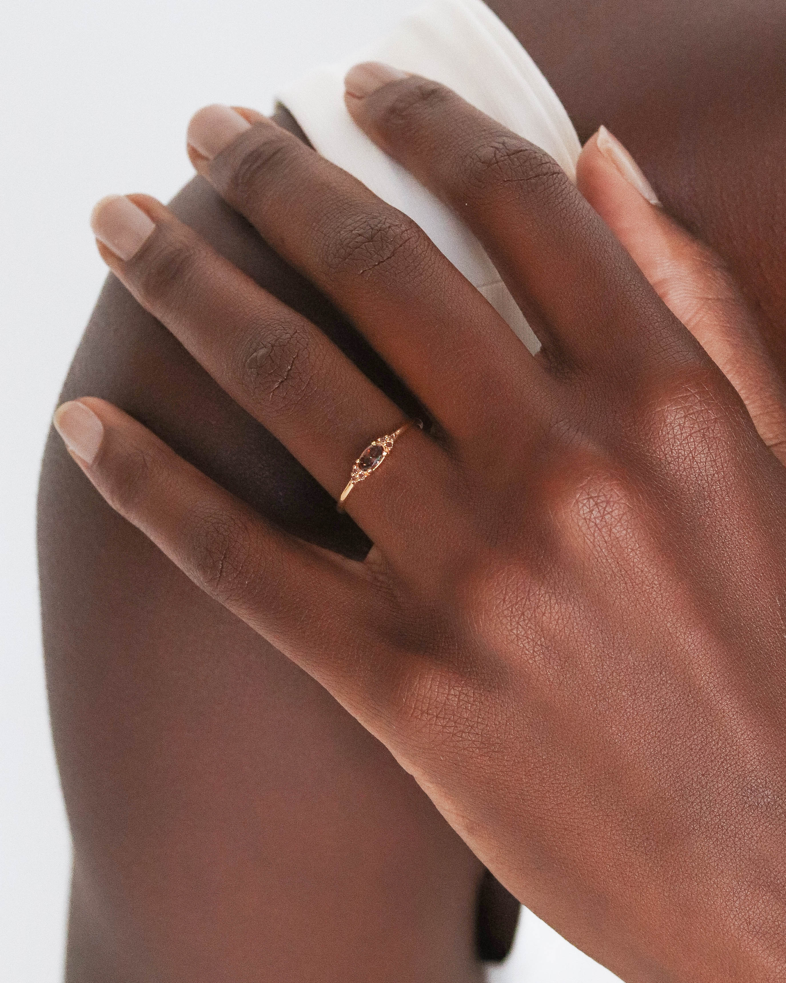 18K Vermeil Brown Adeline Ring