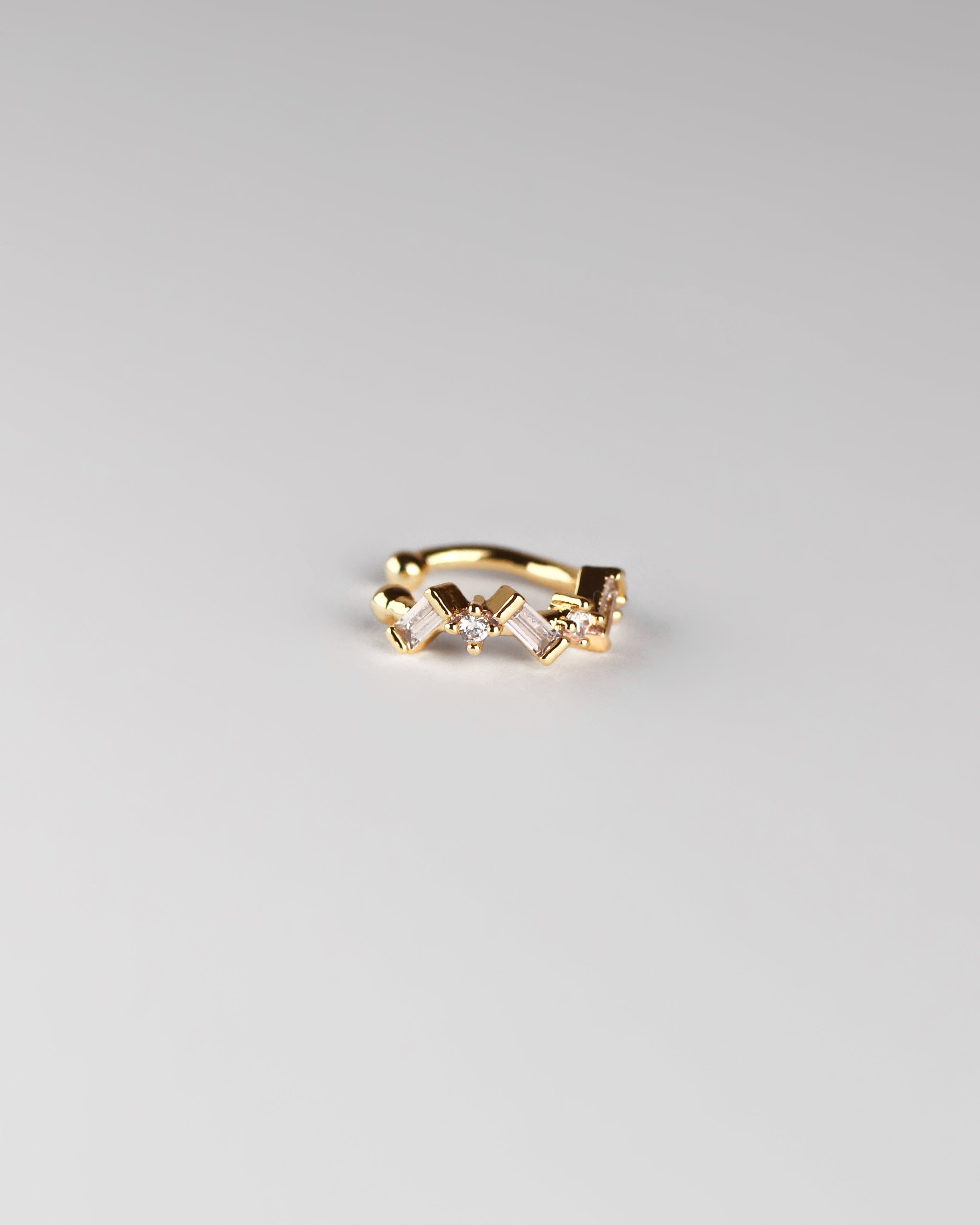 Ear Cuff Josephine de plata vermeil de 18 quilates