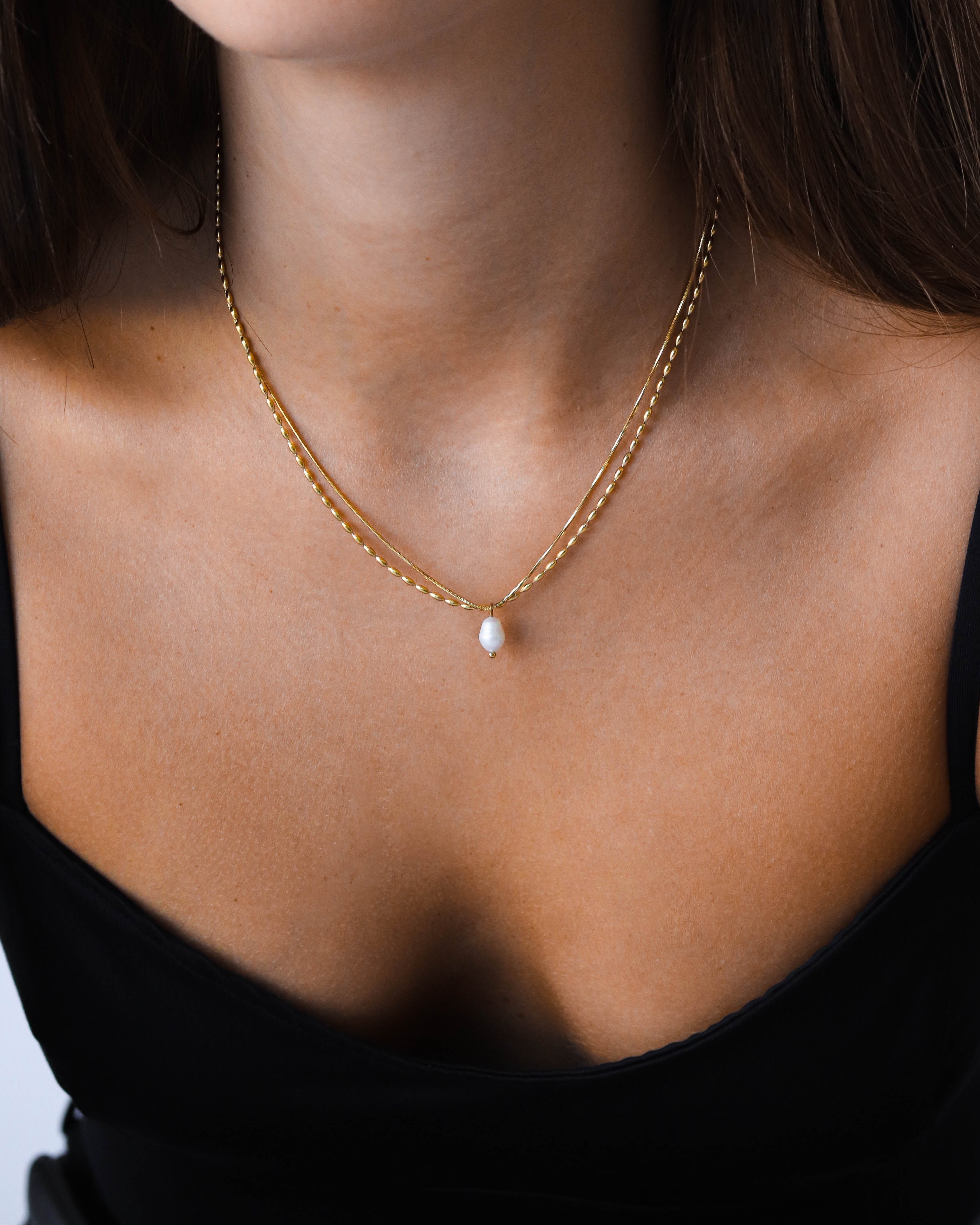 18k Pearl Necklace
