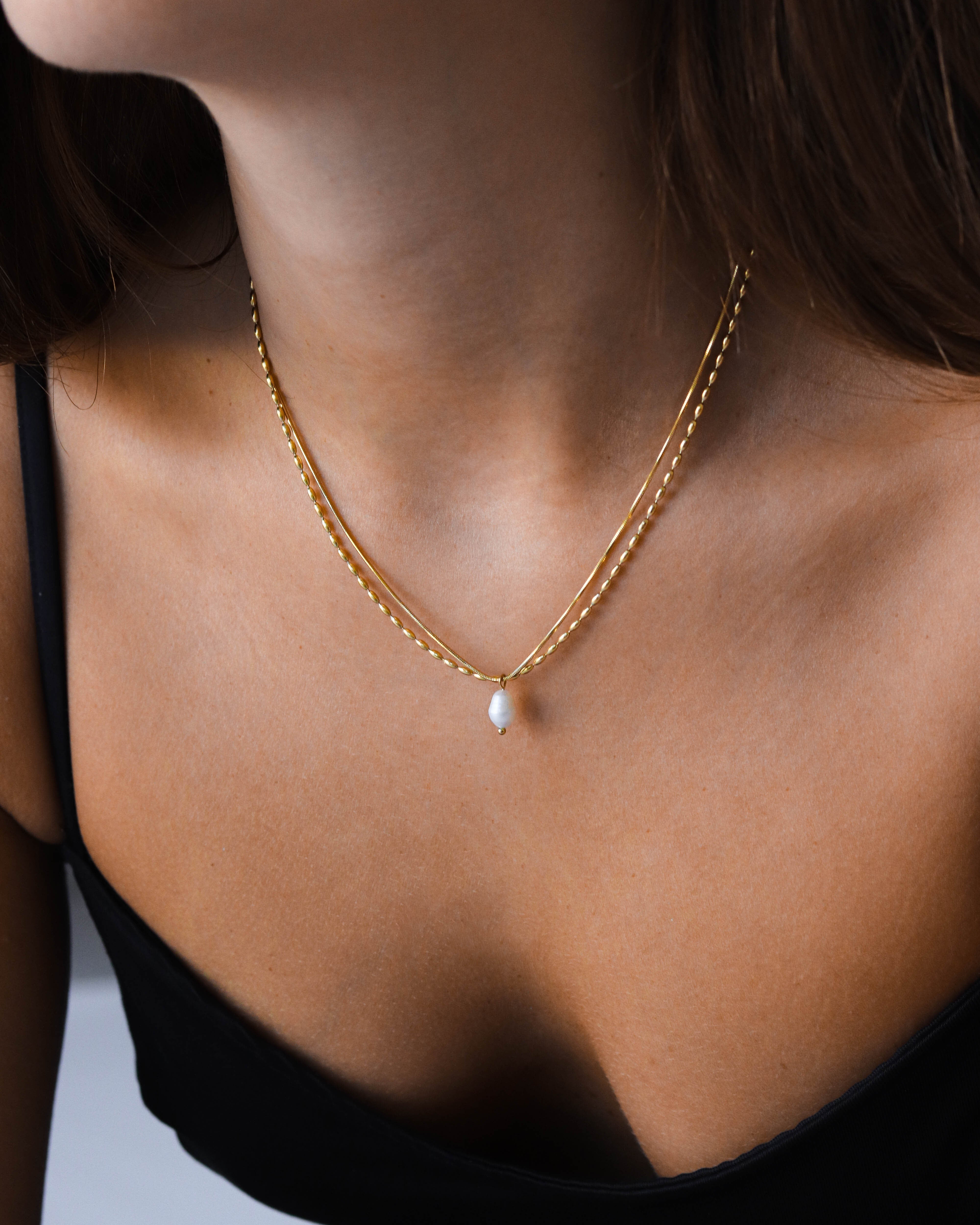 18k Pearl Necklace