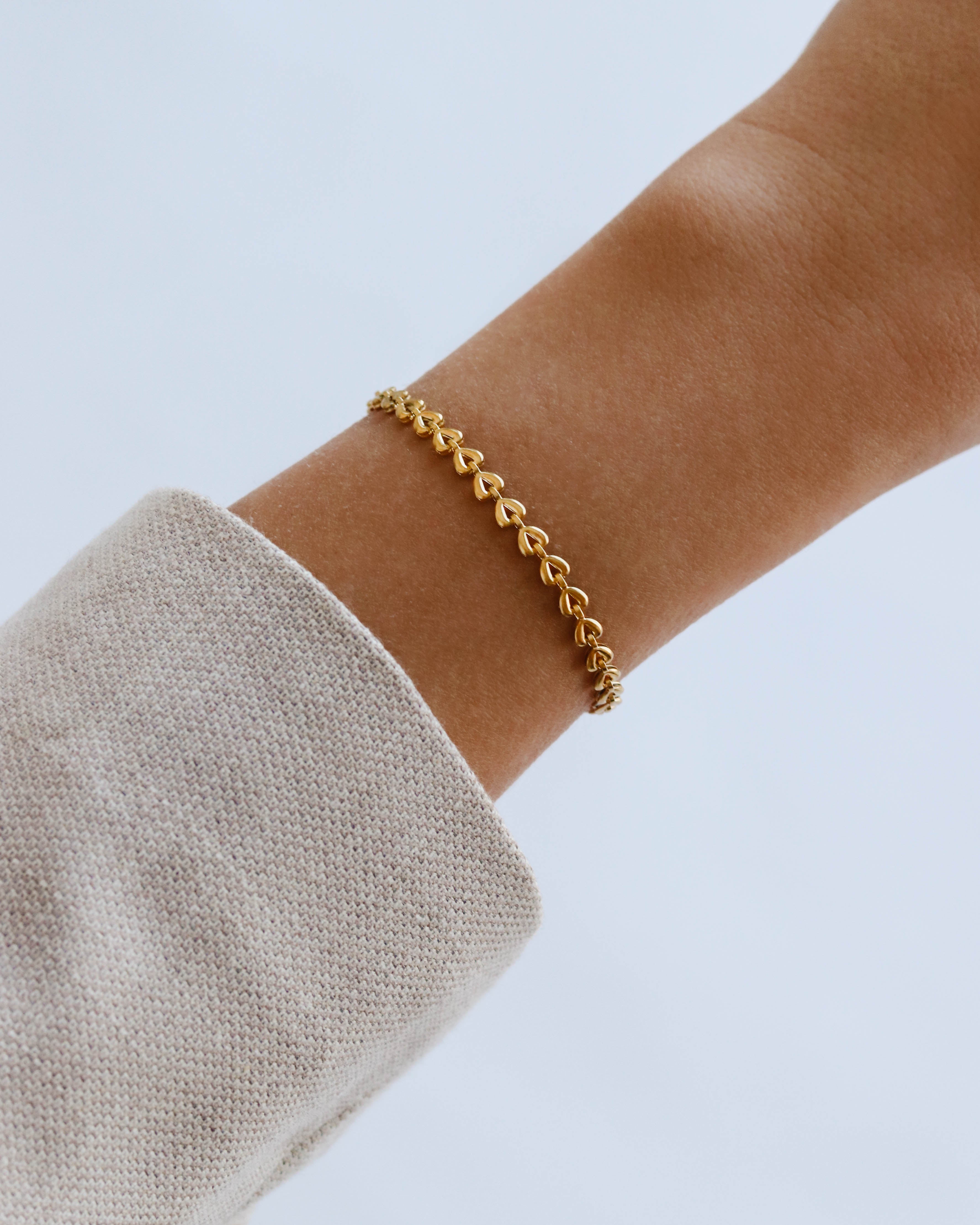 18K Hearts Bracelet