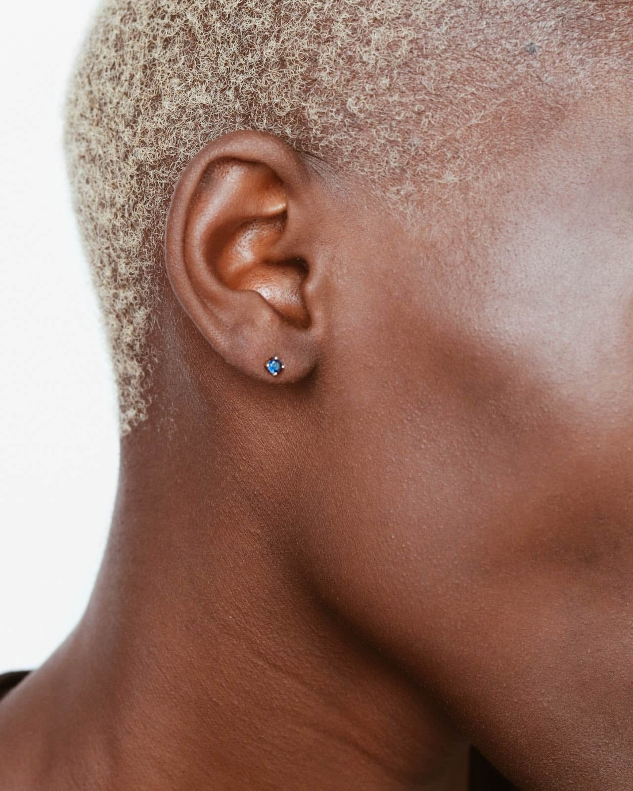 925 Silver - Blue CZ Studs