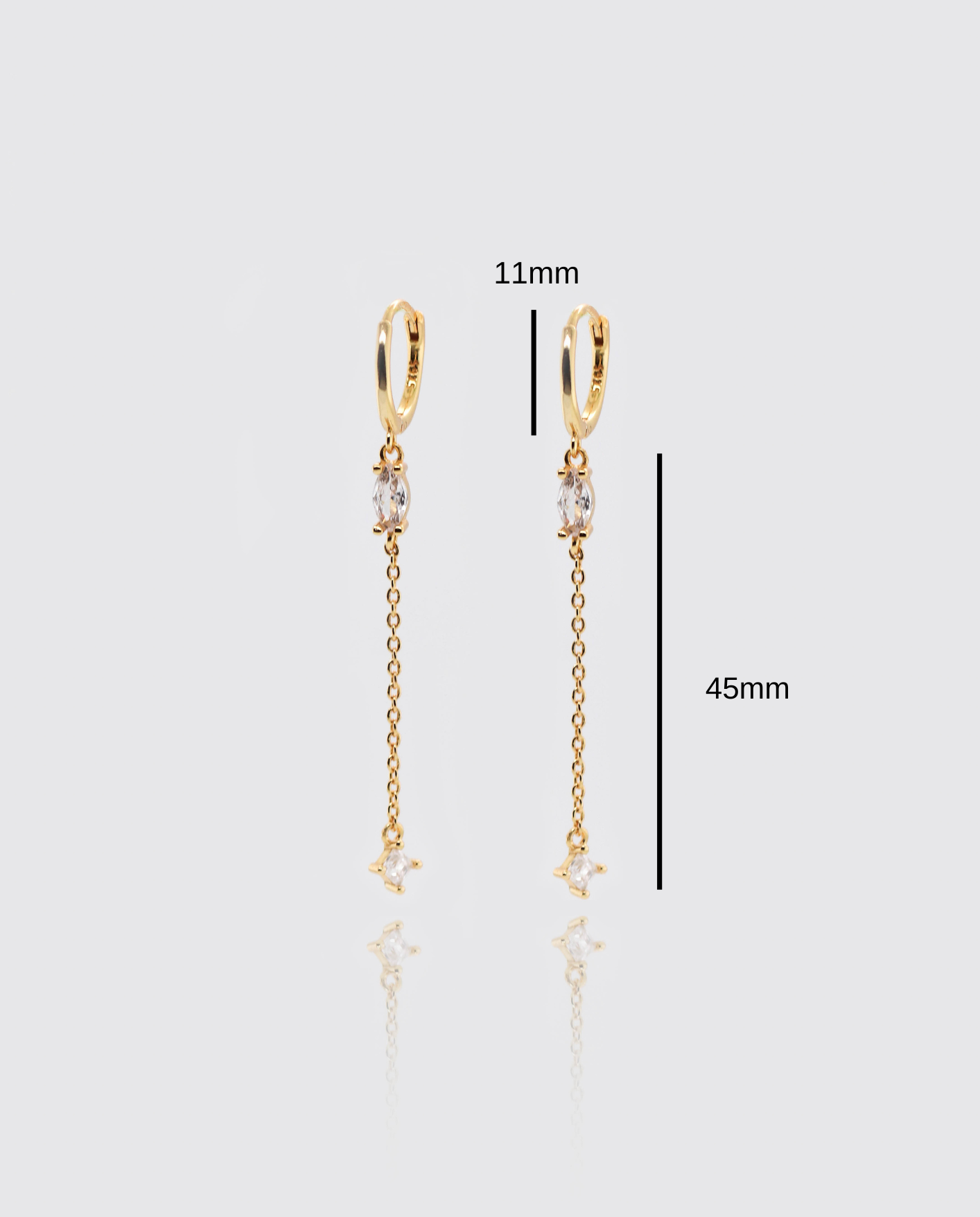 18K Vermeil Jessica Hoops