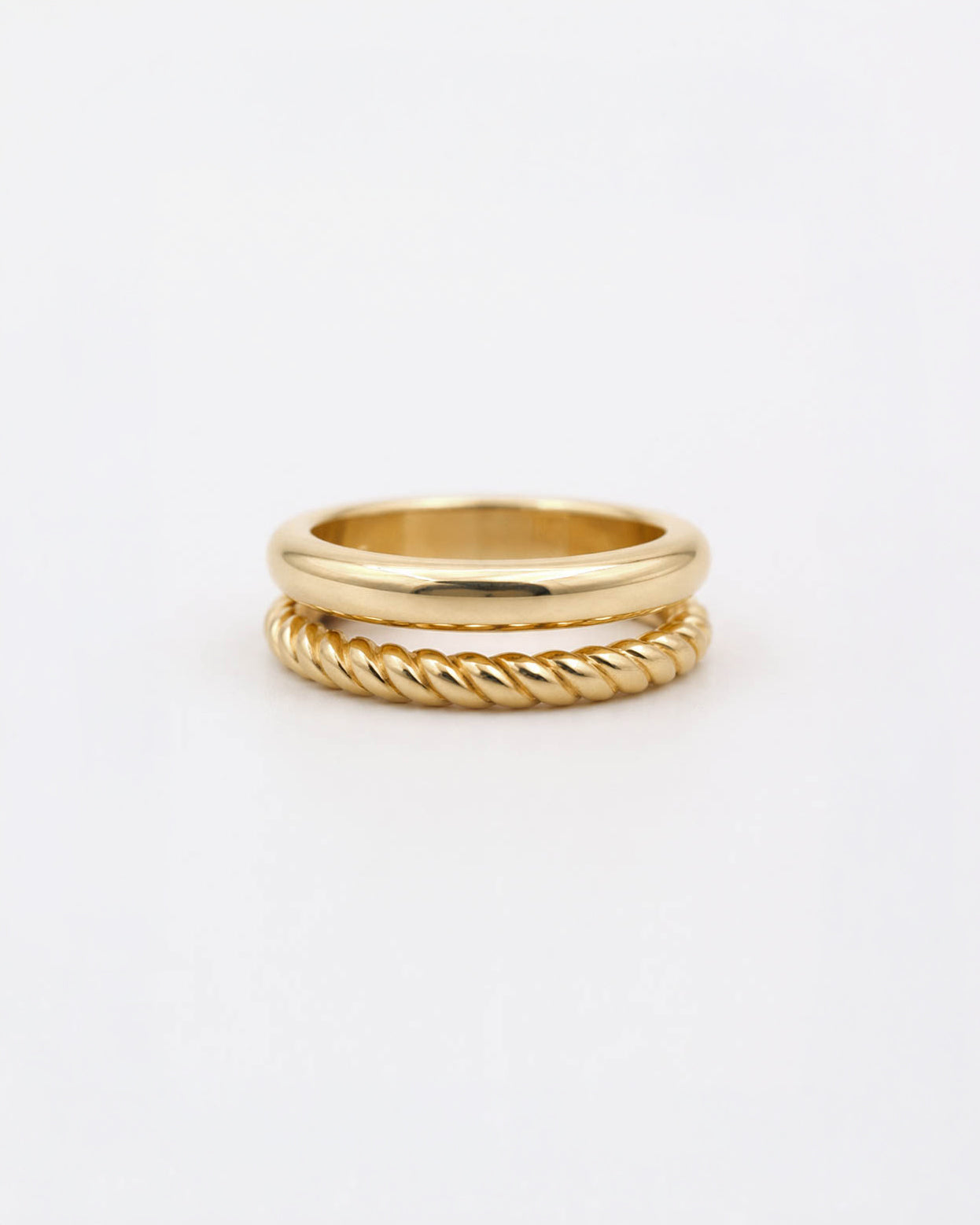 18K Gold Double Band Ring