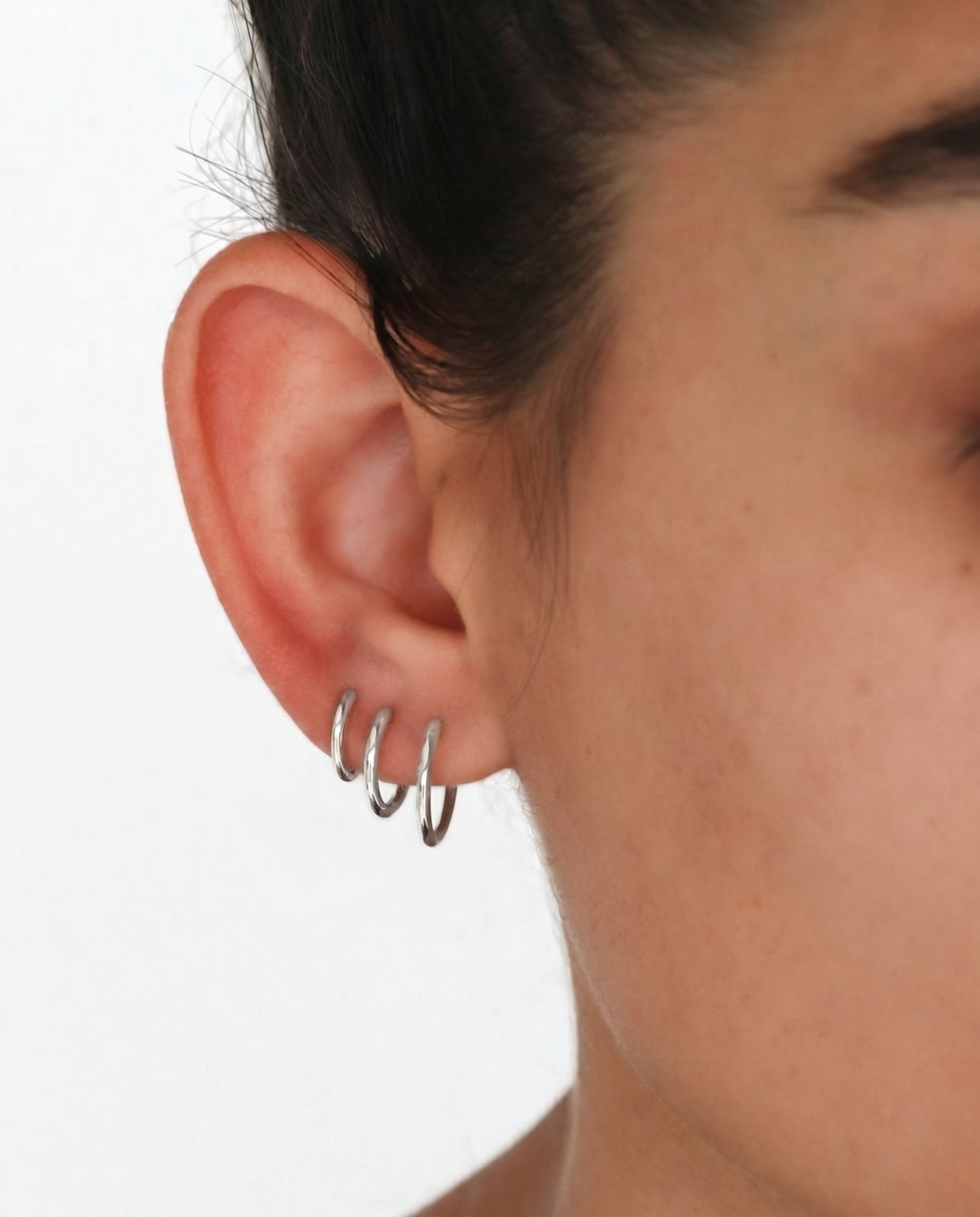 Créoles en vermeil en or 18 carats