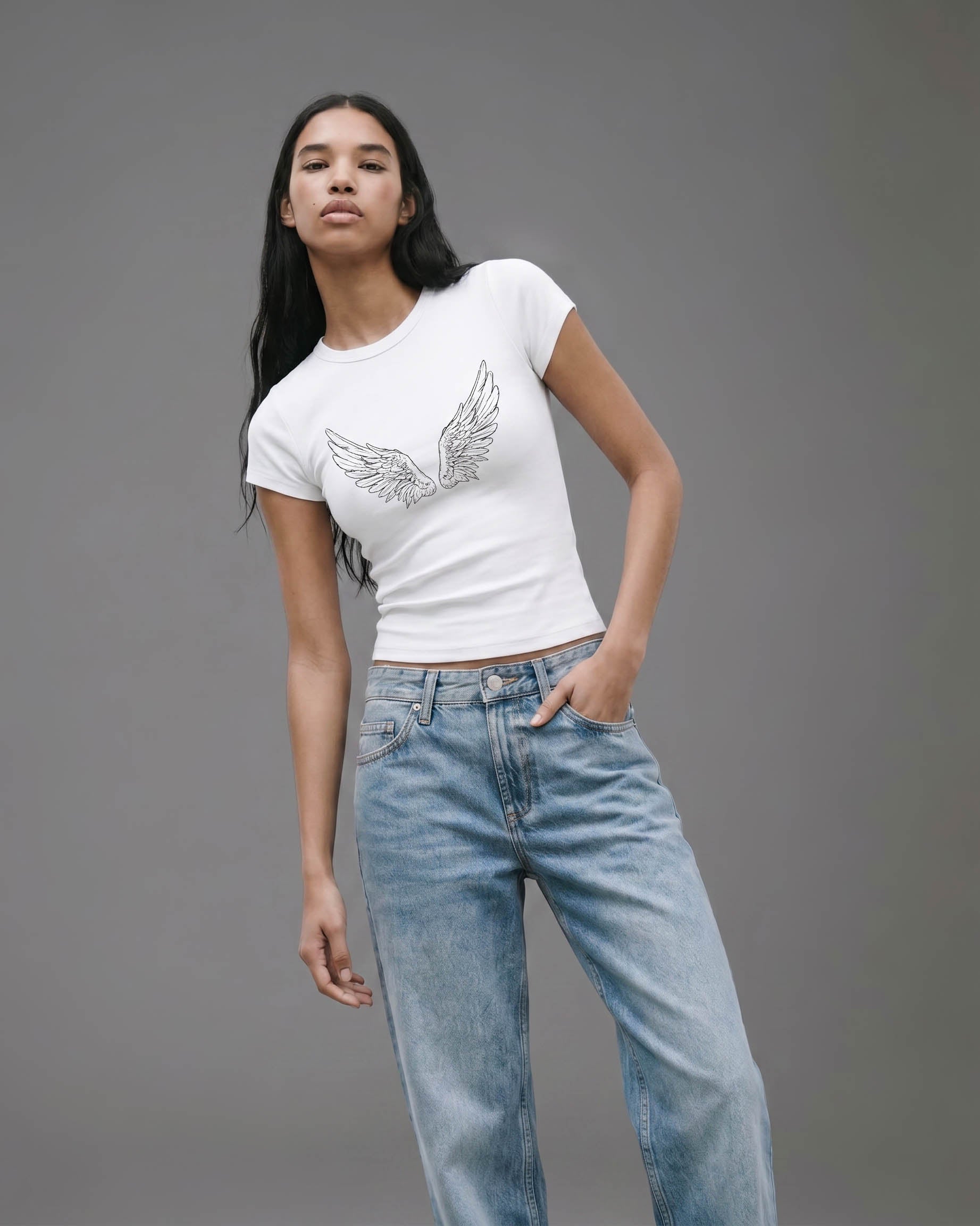 Guardian Angel Wings - Baby Tee