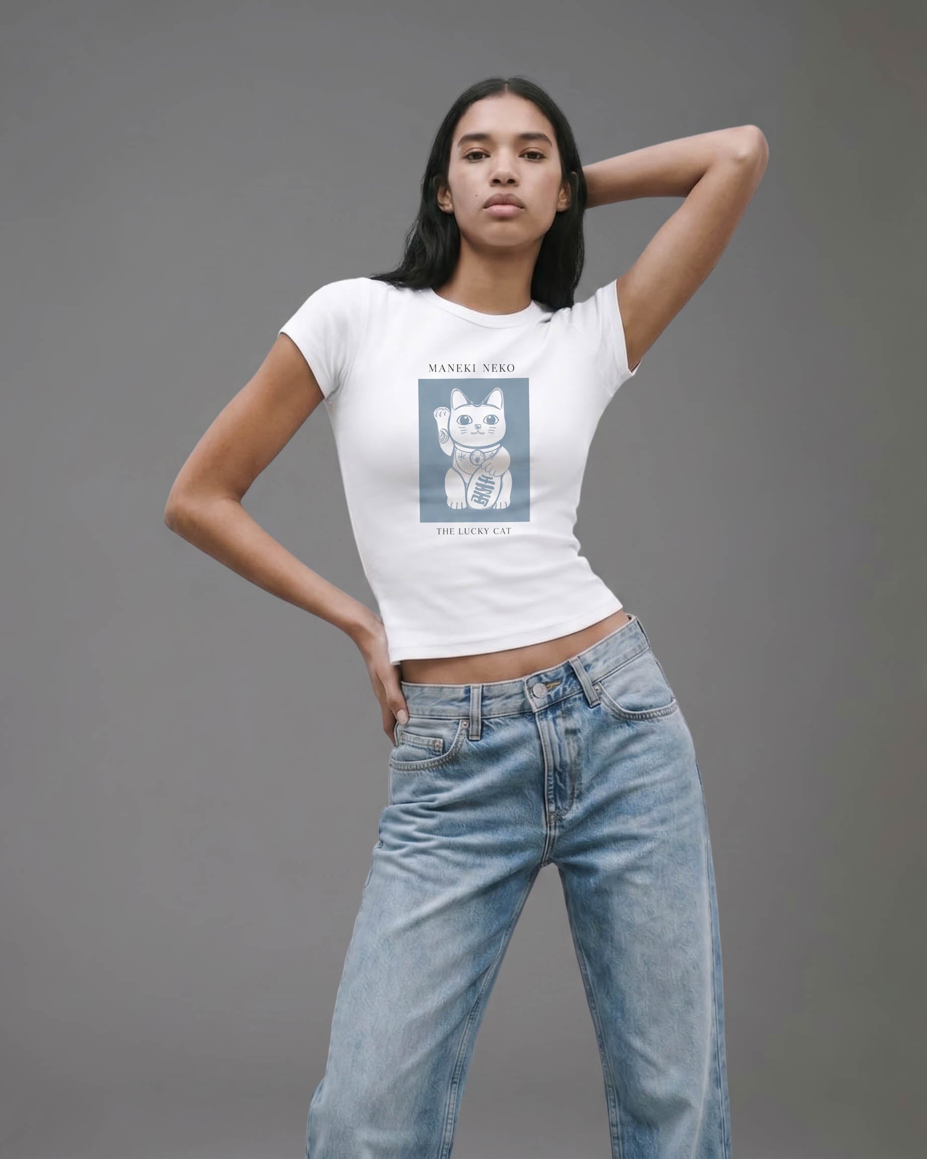 Maneki Neko - The Lucky Cat - Baby Tee