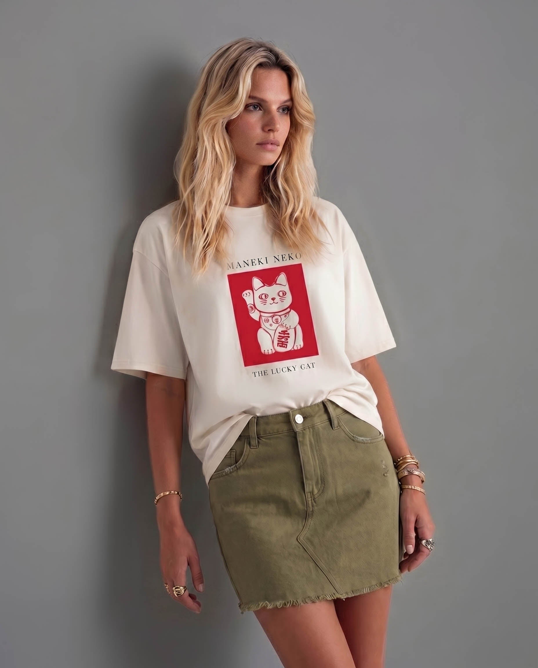 Maneki Neko - The Lucky Cat - T-Shirt