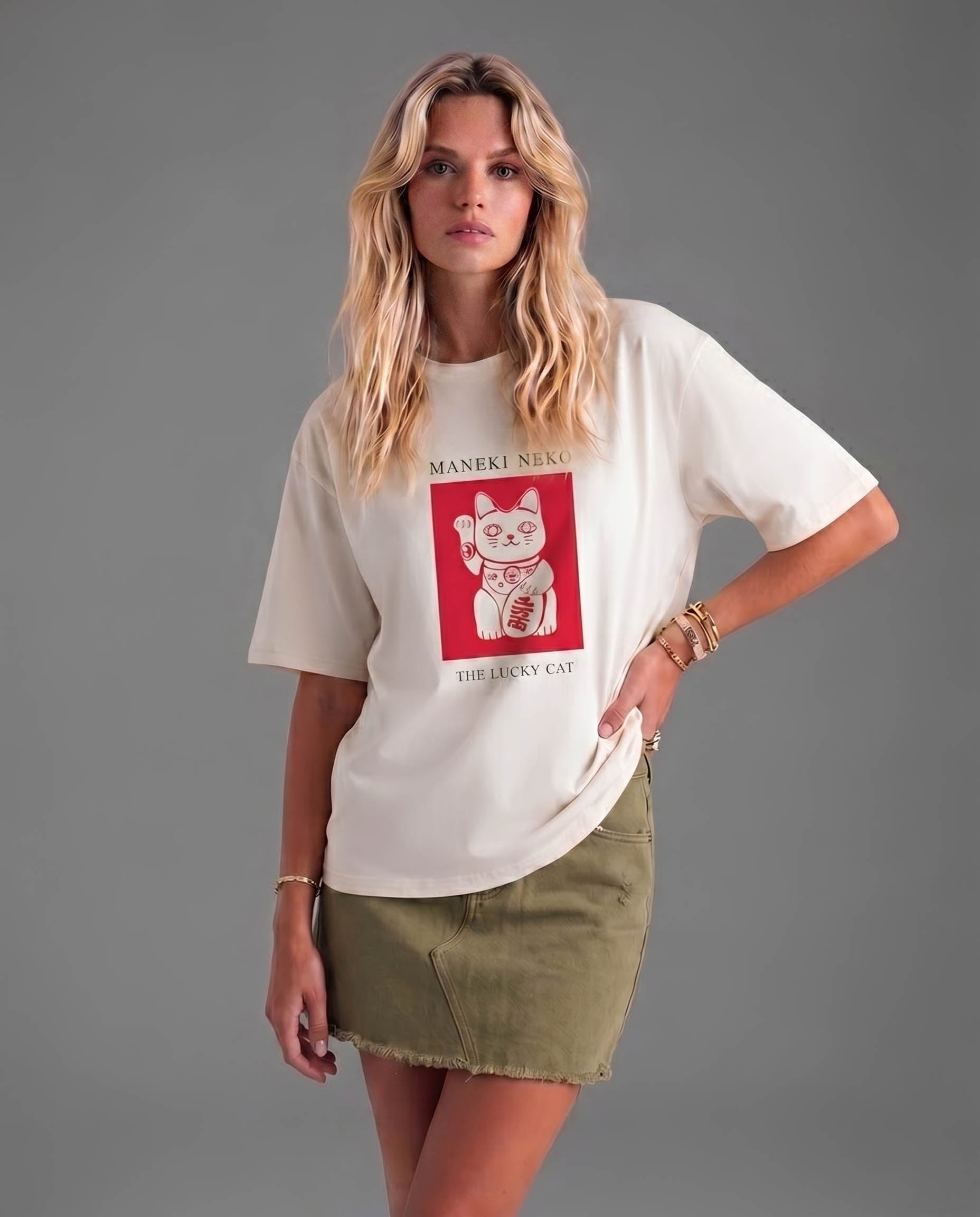 Maneki Neko - The Lucky Cat - T-Shirt
