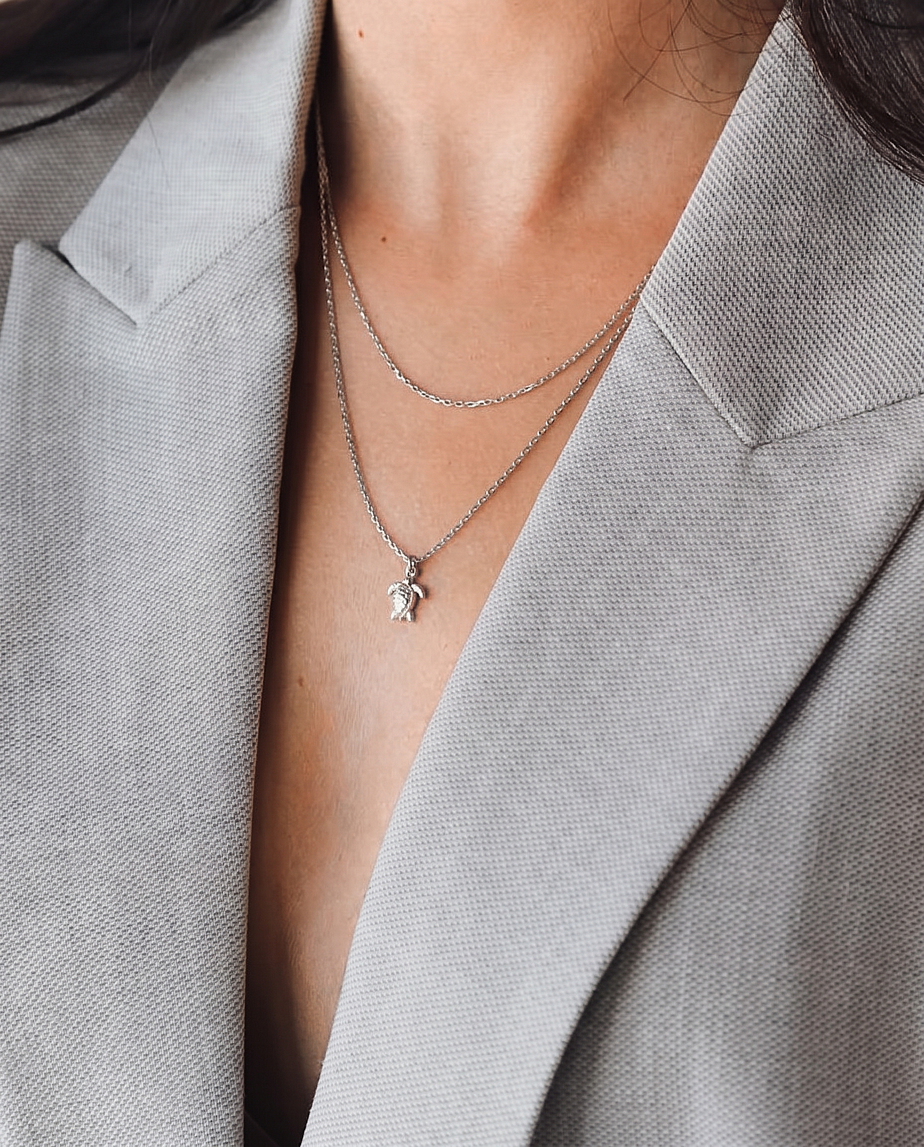 925 Silver Turtle Necklace