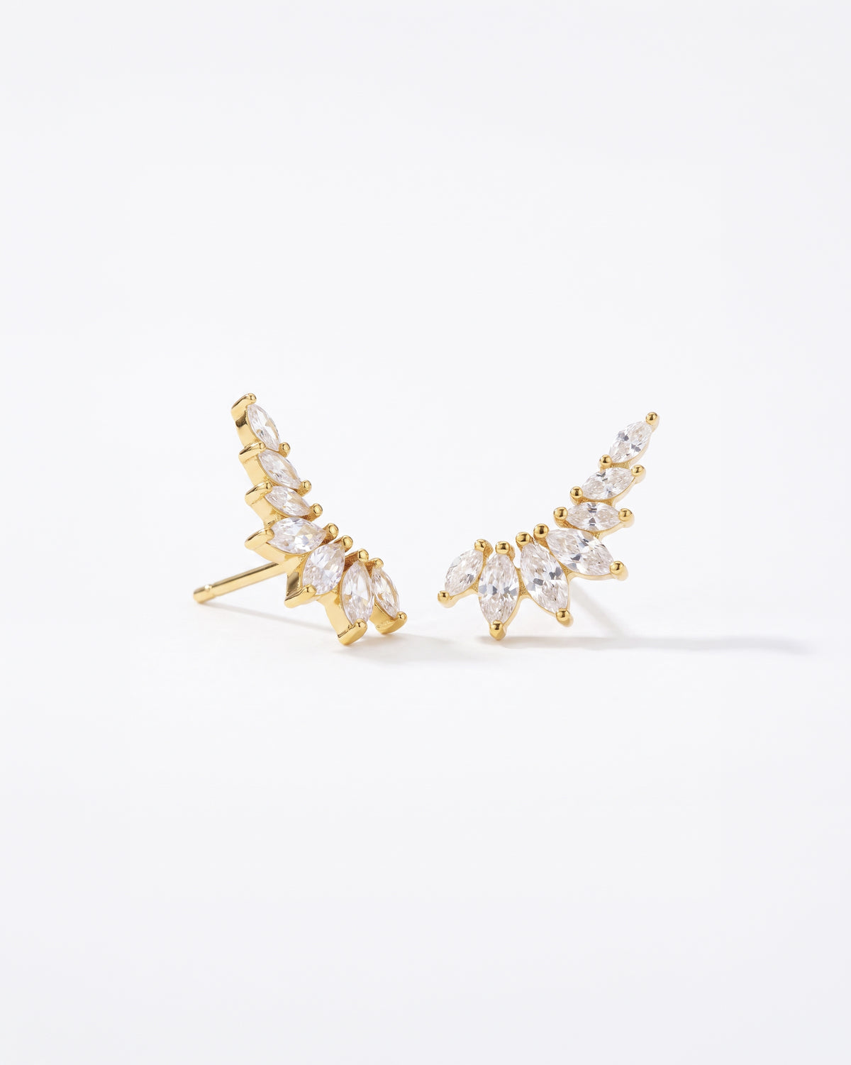 Puces d'oreilles Luella en vermeil 18 carats
