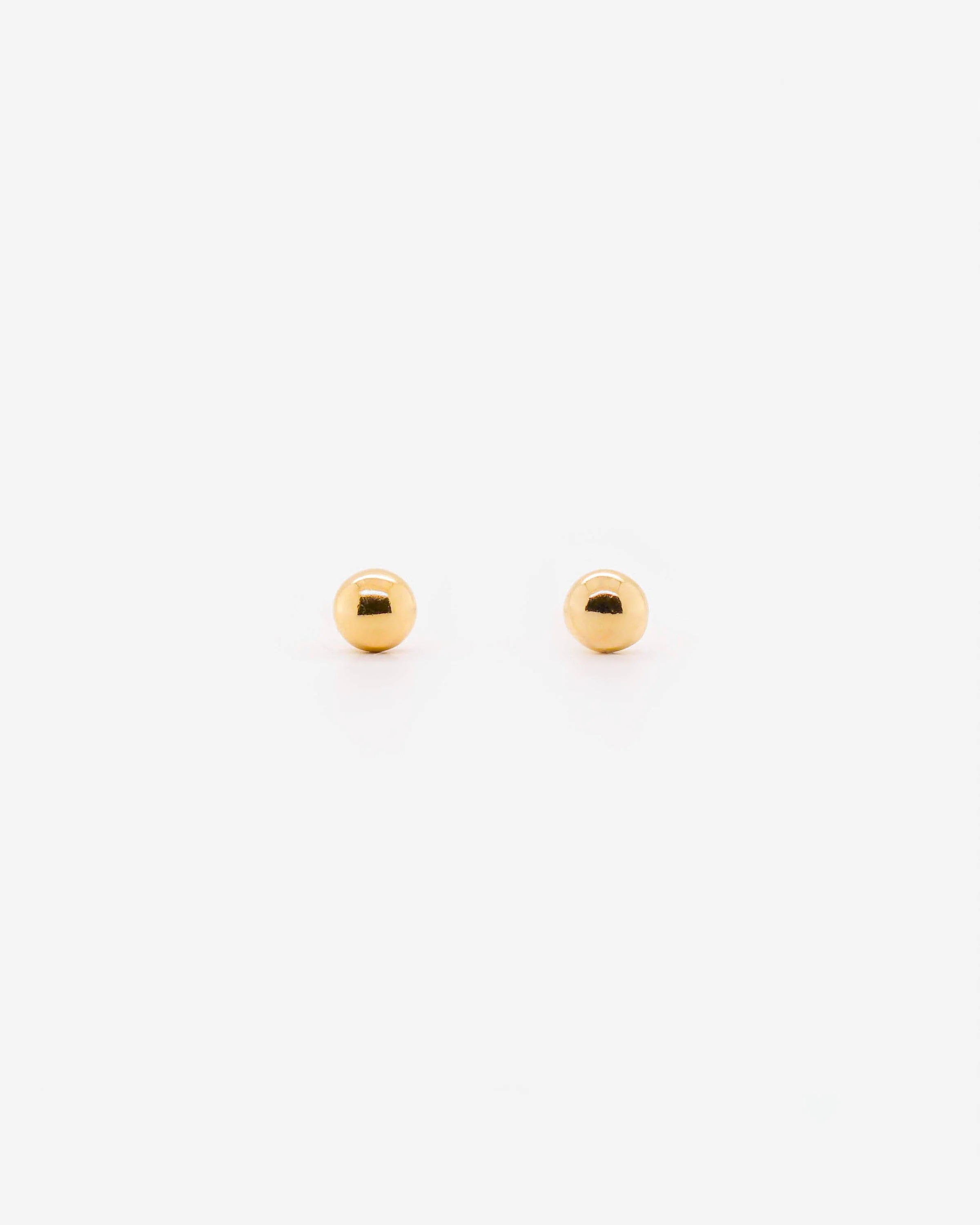 18K Vermeil Sphere Studs