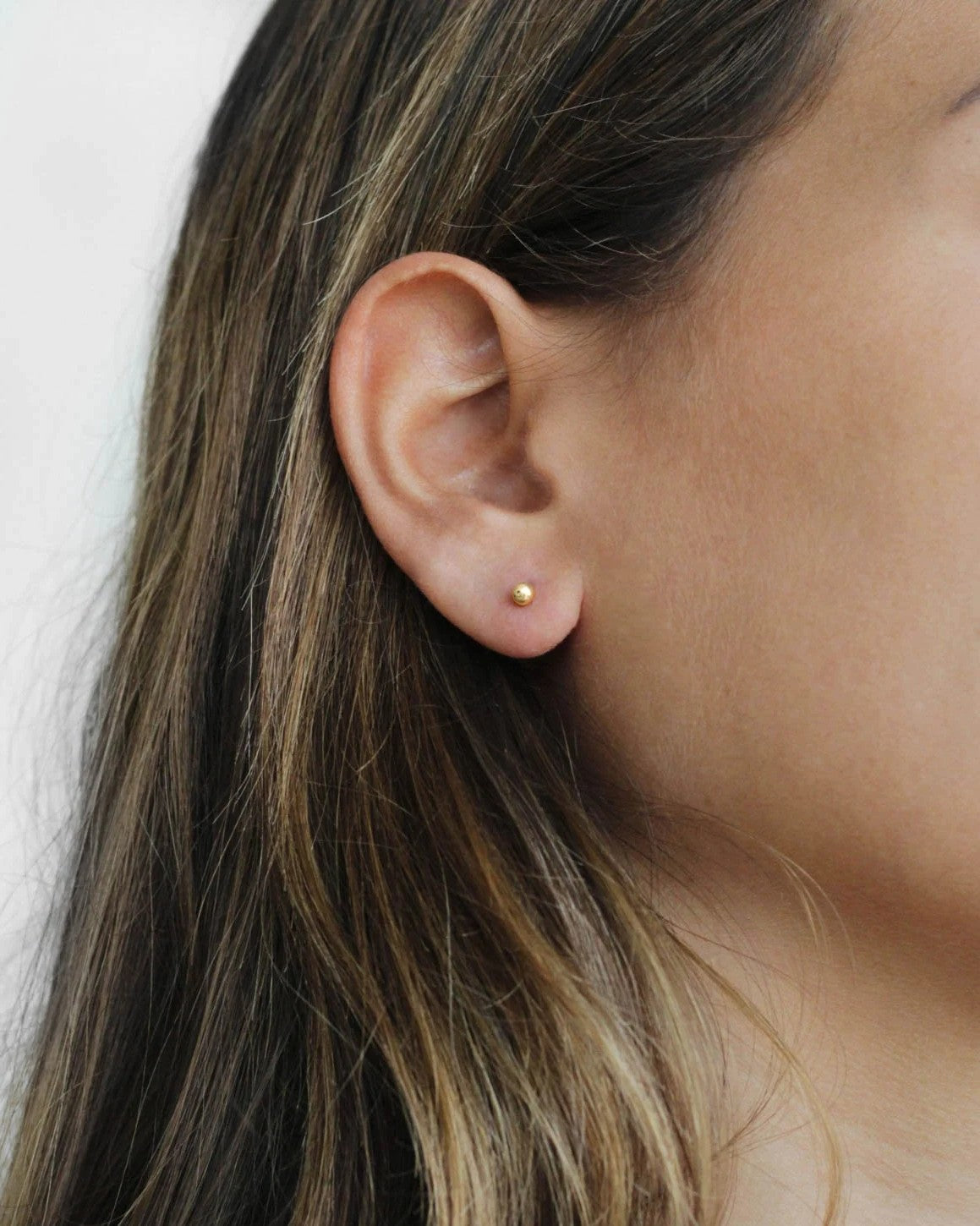 18K Vermeil Sphere Studs