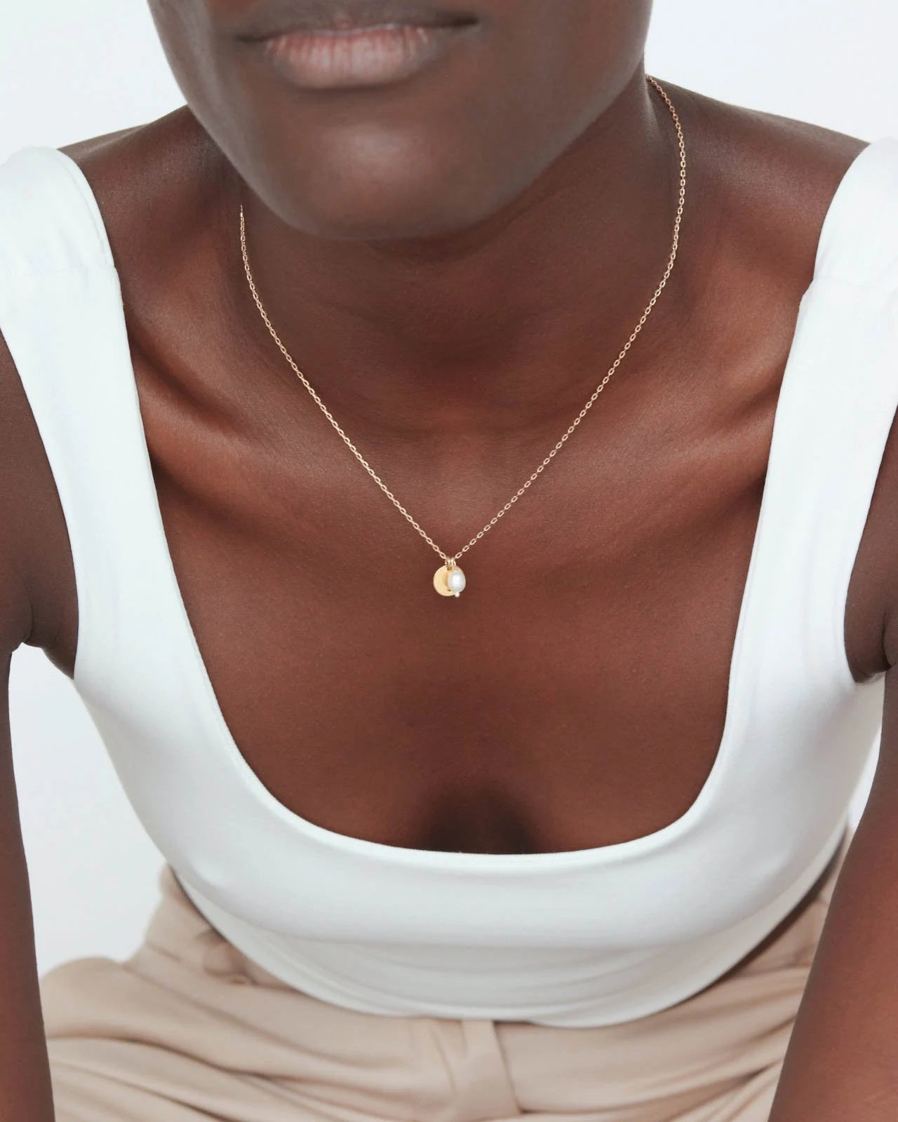 18K Vermeil Disc Necklace
