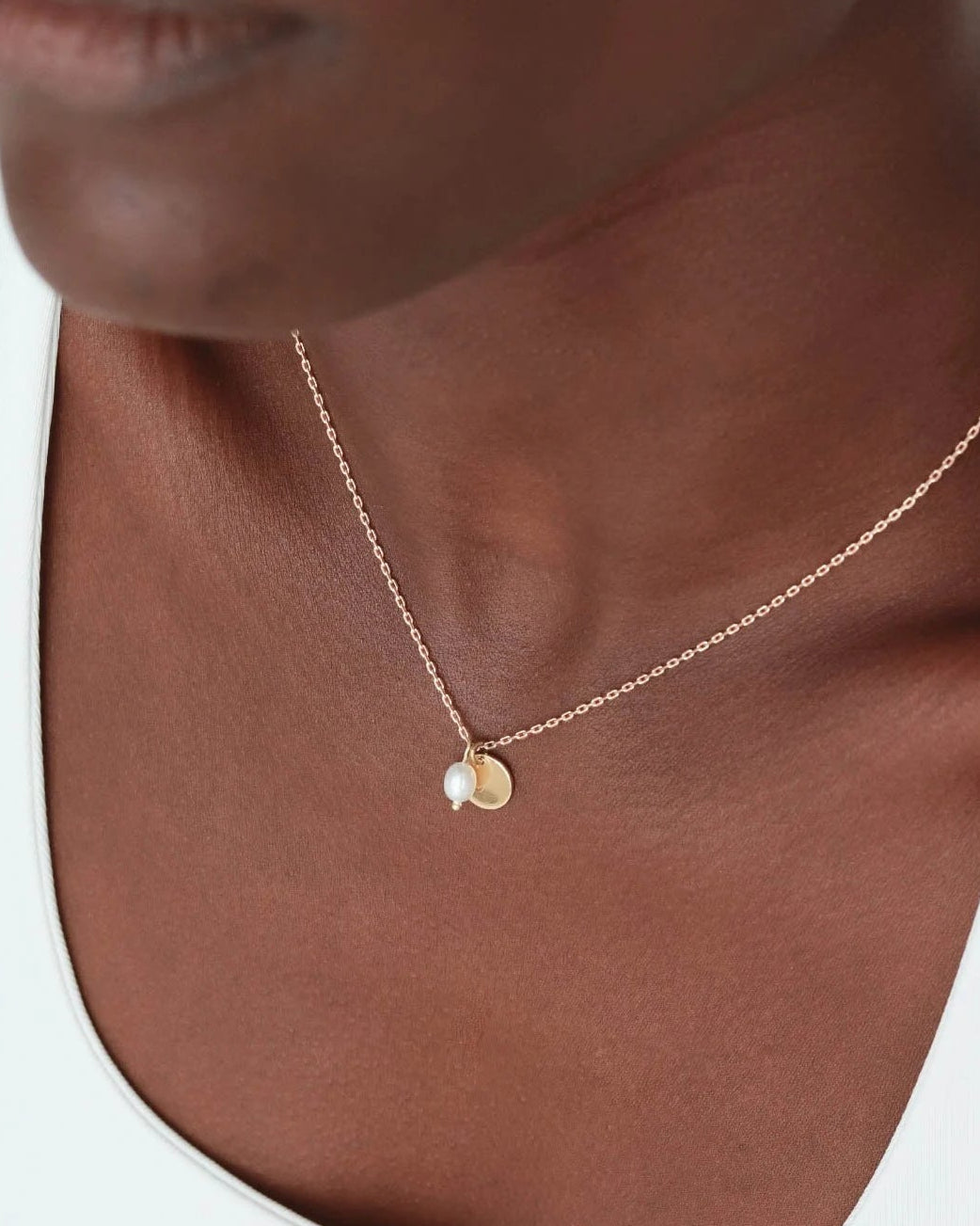 18K Vermeil Disc Necklace